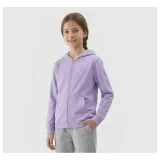 Dievčenská mikina so zipsom 4F JUNIOR SWEATSHIRT F2322-51S-VIOLET · záber 2