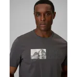 Pánské tričko s krátkým rukávem 4F TSHIRT M3321-24S-MIDDLE GREY · záber 5