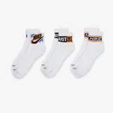 Ponožky NIKE 3 PACK-U NK ED PLS ANKLE 3P SPORT 144 WHITE · záber 4
