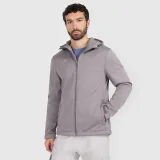 Pánská větruodolná bunda softshell membrána 5 000 - šedá · záber 1