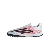 Chlapčenské futbalové kopačky turfy ADIDAS F50 Lamine Yamal League LL Jr TF cloud white core black lucid red · záber 3