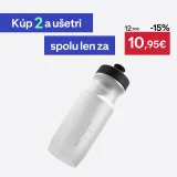VAN RYSEL Cyklistická fľaša FastFlow M 650 ml priesvitná . · záber 1
