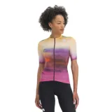 Dámský cyklistický dres s krátkým rukávem SPORTFUL Flow supergiara w jersey, carmine rose yellow · záber 1