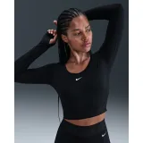 Dámské tréninkové tričko s dlouhým rukávem NIKE PRO W NP DF LS TOP GG SHINE BLACK ANTHRACITE WHITE · záber 4