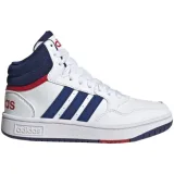 Chlapecká rekreační obuv ADIDAS Hoops 3.0 Mid cloud white victory blue better scarlet · záber 1