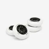OXELO 4 kolieska na fitness inline korčule Fit 76 mm 80 A biele bez · záber 1