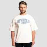 Тениска Athletic Society Boxy Cream - GymBeam - Размер: S | Цвят: béžová | Тегло: 0,2698 g | Опаковка: 85 · záber 1