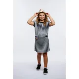 Dívčí šaty AUTHORITY D-DORIANA G navy stripe · záber 2