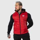 Pánska prešívaná vesta Iron Aesthetics Discover, červená · záber 1
