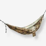 SOLOGNAC Odolný hamak Bushcraft pre 1 osobu s maskovacím motívom Furtiv bez · záber 1