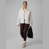 Fleece sherpa loose so stojačikom dámsky - biely · záber 2