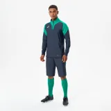 KIPSTA Futbalová mikina VIRALTO CLUB 1/2 zips sivo-zelená 3XL · záber 1