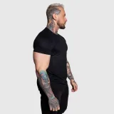 Pánske športové tričko Iron Aesthetics Circle, čierne · záber 5