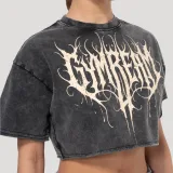 Дамска къса тениска Abyss Charcoal - GymBeam - Размер: XS | Тегло: 0,1301 g | Опаковка: 125 · záber 2
