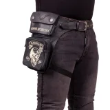 W-TEC Black Heart Devil Skull Black Leather · záber 3