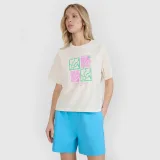 Dámské oversize tričko s potiskem - bílé · záber 1