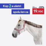 FOUGANZA Jazdecká ohlávka pre koňa ružová litchi CS · záber 1