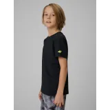 Chlapčenské tréningové tričko s krátkym rukávom 4F JUNIOR TSHIRT FNK M1966-20S-DEEP BLACK · záber 3
