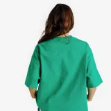 DECATHLON Dámske oversize crop tričko zelené XS · záber 2