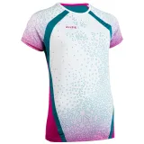 ALLSIX Dámsky volejbalový dres V500 bielo-tyrkysovo.ružový XS · záber 1