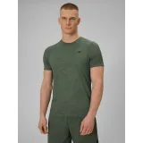 Pánské běžecké tričko s krátkým rukávem 4F TSHIRT FNK M1778-43A-KHAKI ALLOVER · záber 2