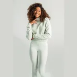 STRIX Ženska majica dugih rukava Essential High Neck Moon Grey - Veličina: XL | Boja: Sivá | Težina: 0,48 g · záber 5