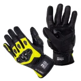 Moto rukavice W-TEC Janstur Farba čierna-fluo, · záber 1