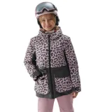 Dívčí lyžařská bunda 4F JUNIOR TECHNICAL JACKET-JAW23TTJAF357-90A-MULTICOLOUR ALLOVER · záber 1