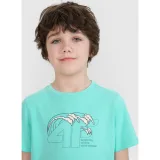 Chlapecké tričko s krátkým rukávem 4F JUNIOR TSHIRT M1917-47S-MINT · záber 2