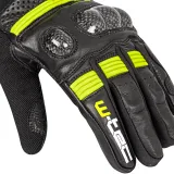 Moto rukavice W-TEC Rushin Farba Black-Fluo Yellow, · záber 2