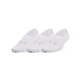 Neviditelné ponožky UNDER ARMOUR 3 PACK-UA Breathe Lite Ultra Low-WHT · záber 1