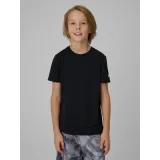 Chlapčenské tréningové tričko s krátkym rukávom 4F JUNIOR TSHIRT FNK M1966-20S-DEEP BLACK · záber 2