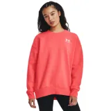 Dámská zateplená mikina UNDER ARMOUR Essential Fleece OS Crew-RED · záber 1