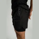 STRIX 2in1 Muške kratke hlače black - Veličina: S | Boja: Crna | Težina: 0,24 g | Pakiranje: 80 · záber 2