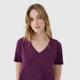 Dámské tričko oversize s modalem - fialové · záber 2