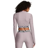 Under Armour Women‘s top HeatGear Rib 1/4 Zip LS Grey - Velikost: XL | Barva: Sivá | Hmotnost: 0,222 kg · záber 2