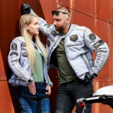 Pánska textilná bunda W-TEC Patriot Farba šedá, · záber 4