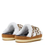 Dámske nízke zimné topánky MOON BOOT MULES SHEARLING, 001 whisky off white · záber 4