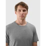 Pánské tréninkové tričko s krátkým rukávem 4F TSHIRT FNK M1344-25M-GREY MELANGE · záber 3