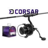 prút DELPHIN CorsaBlack Nero + navijak + vlasec · záber 1