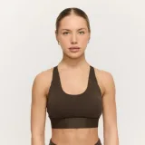 Спортен сутиен Limitless Espresso - GymBeam - Размер: XS | Тегло: 0,1028 g | Опаковка: 105 · záber 1