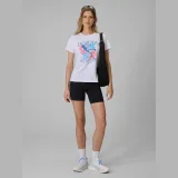 T-shirt regular s potlačou dámsky - biely · záber 8
