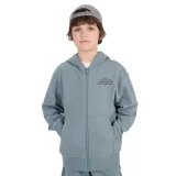 Chlapecká mikina se zipem 4F JUNIOR SWEATSHIRT-JWSS25TSWSM1522-46S-TURQUISE · záber 1