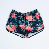 DECATHLON Dievčenské šortkové plavky na surfovanie 100 Shiso, čierne 14-15 r (160-166 cm) · záber 2