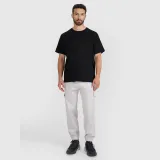 Pánské oversize hladké tričko - černé · záber 2
