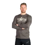 Pánske turistické tričko s dlhým rukávom NORTHFINDER DACSO-300darkgreen · záber 2