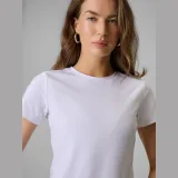 T-shirt slim hladké dámské - bílé · záber 2