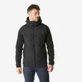 QUECHUA Pánska turistická mikina NH500 hybridná čierna 2XL · záber 1