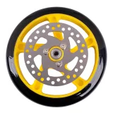 inSPORTline Náhradné koliesko s brzdovým diskom na kolobežku Discola 200x30mm žltá · záber 4