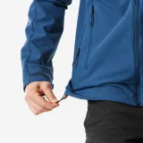 FORCLAZ Pánska softshellová turistická bunda MT500 modrá XL · záber 2